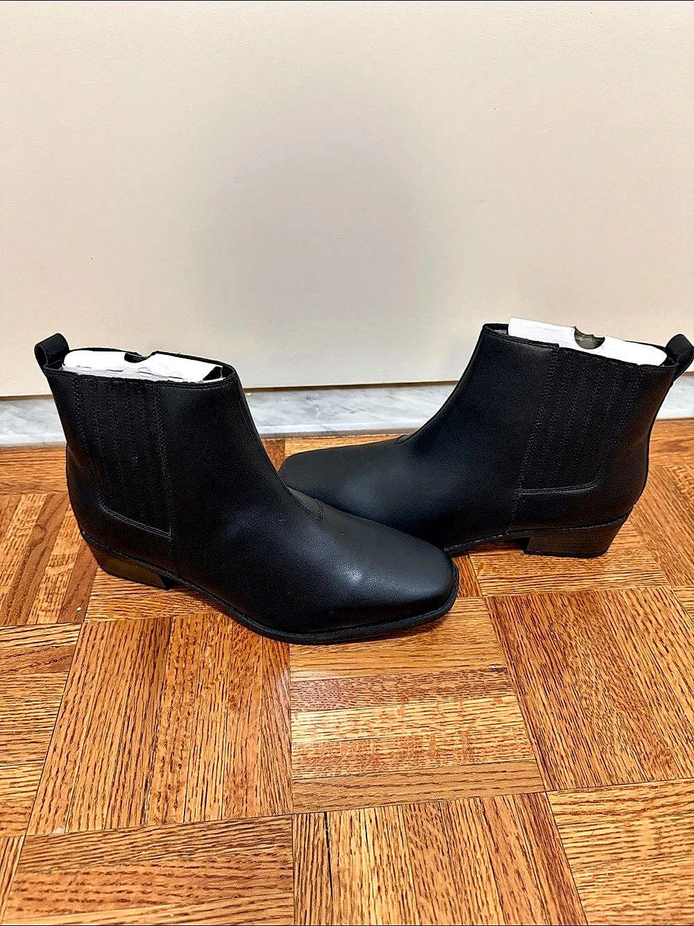 Clark’s Danyelle Skip Leather Black Ankle Boots US 11 W - NIB